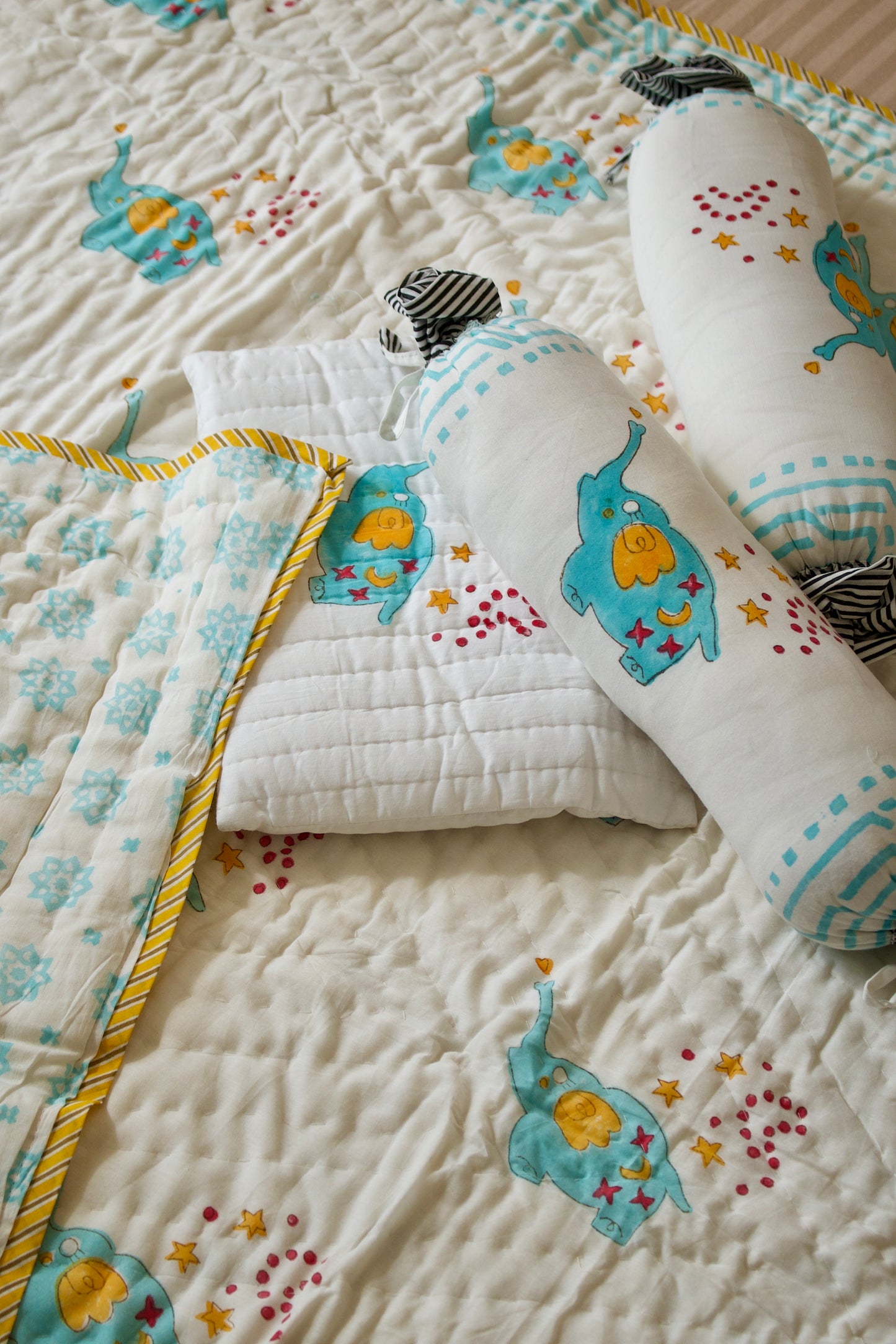 Star Elephant - Baby Quilt Set