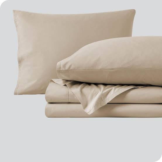 Beige 450TC - Percale Bedsheets