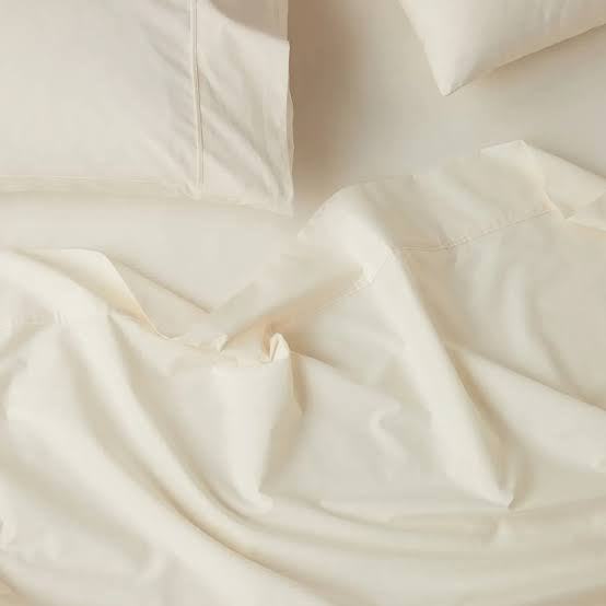 Cream 450TC - Percale Bedsheets