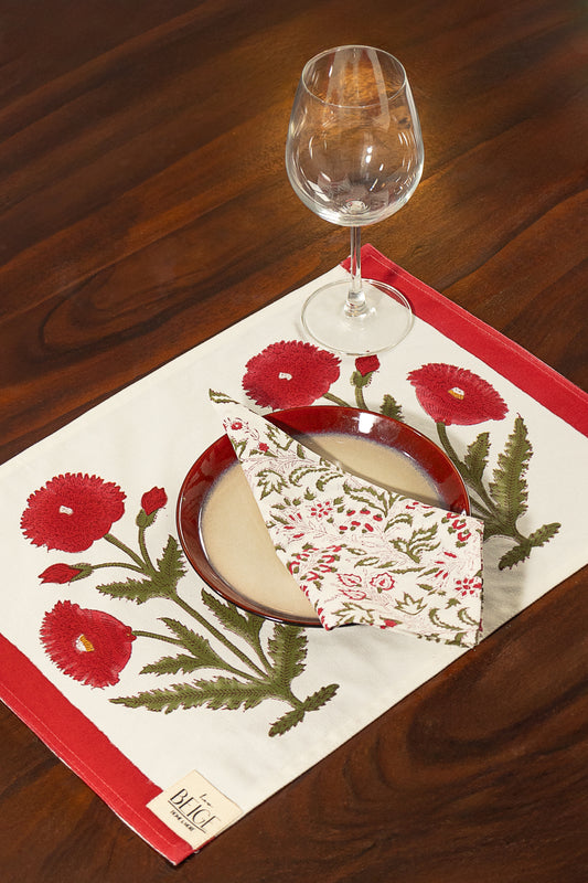 Lava Flora - Set of 12 Table Mat