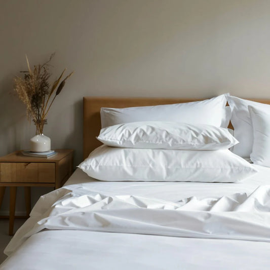 Plain White 900TC - Percale Bedsheets