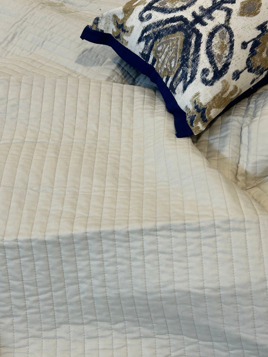 Solid Quilted Bedcover - How Beige - 